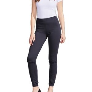 Nomads Hempwear Leggings Black Hemp Stretch Women Large Elastic Waist